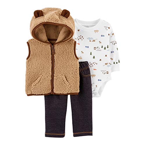 Image of Carter's Baby Boys 3 Piece Little Jacket Set (Polar Bear)