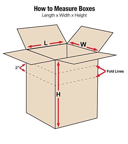 BOX USA MD161616 Multi-Depth Corrugated Cardboard Box 16" L x 16" W x 16" H, Kraft, for Shipping, Packing and Moving (Pack of 10) image 3