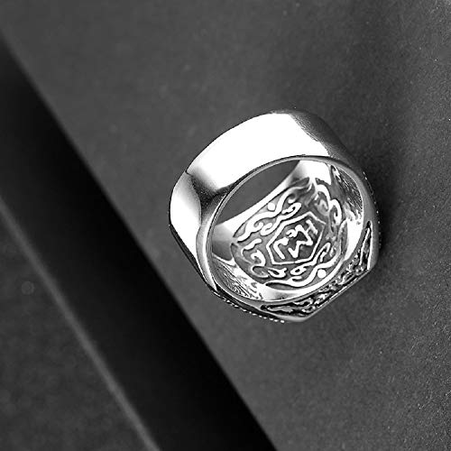 Anel Masculino Caveira Skull Motoqueiro Aço Inox Punk Rock Prata (32)