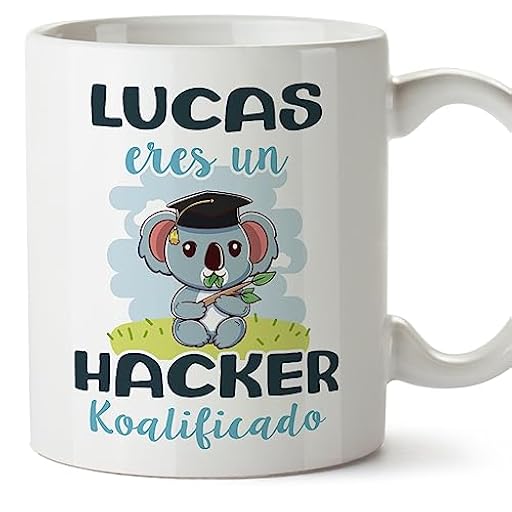 MUGFFINS Tazas Personalizadas para HACKER - En Español - Koalificados Personalizados - 11 oz / 330 ml - Regalo Personalizable original y divertido | Ya disponible en tu tienda friki favorita! En mundofriki.es!