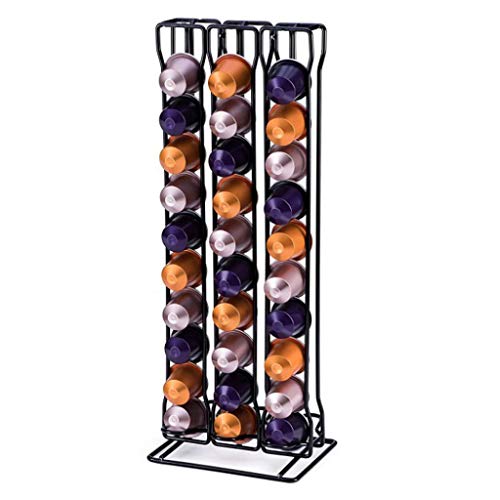 Support capsule café range-capsules rotatif 60 dosettes acier - 4