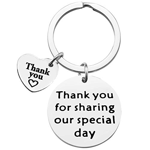 Dabihu Wedding Party Appreciation Gift Keychain Thank You for Sharing