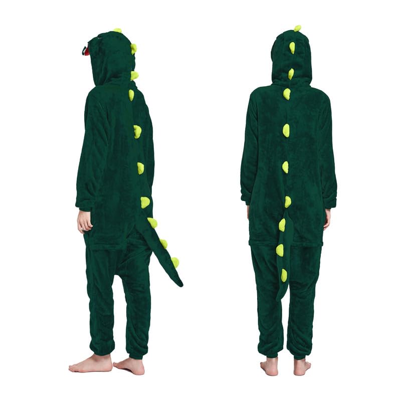 Pijama de Dibujos Animados de Dinosaurio,Mono Animales Pijama Adorable,Disfraz de Cosplay para Niños y Adultos para Carnaval y Fiestas de Halloween