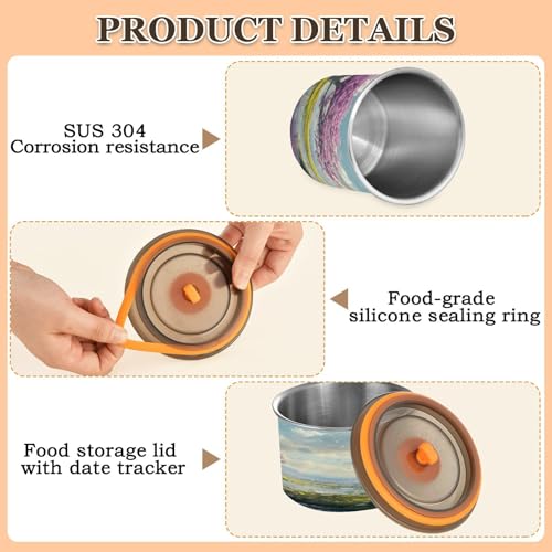 Envase hermético para café de acero inoxidable 900 ml ATTX miniatura 3