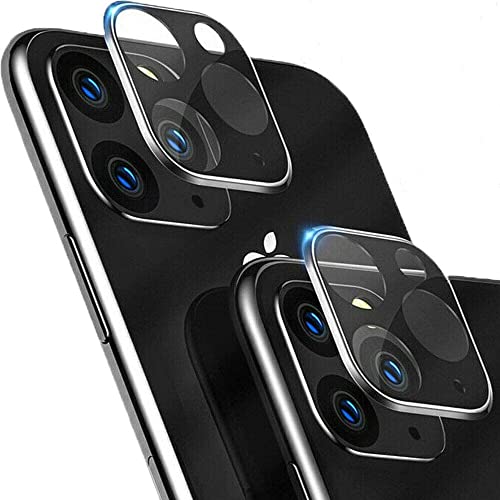 (2 Pack) Compatible for Apple iPhone 11 Camera Lens Screen Protector Tempered Glass High Definition Transparent Anti-Scratch Fingerprint Camera Lens Protection - Black