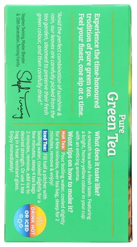 Image of Twinings Green Tea, 1.48 Ounce Box 20 individual tea bags
