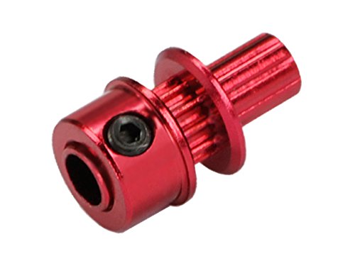 MICROHELI Aluminum Tail Drive Pulley (RED) (for MH Pulley/Timing Belt Conversion Series)