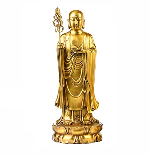 Estatua de Ksitigarbha Bodhisattva de Cobre miniatura 1