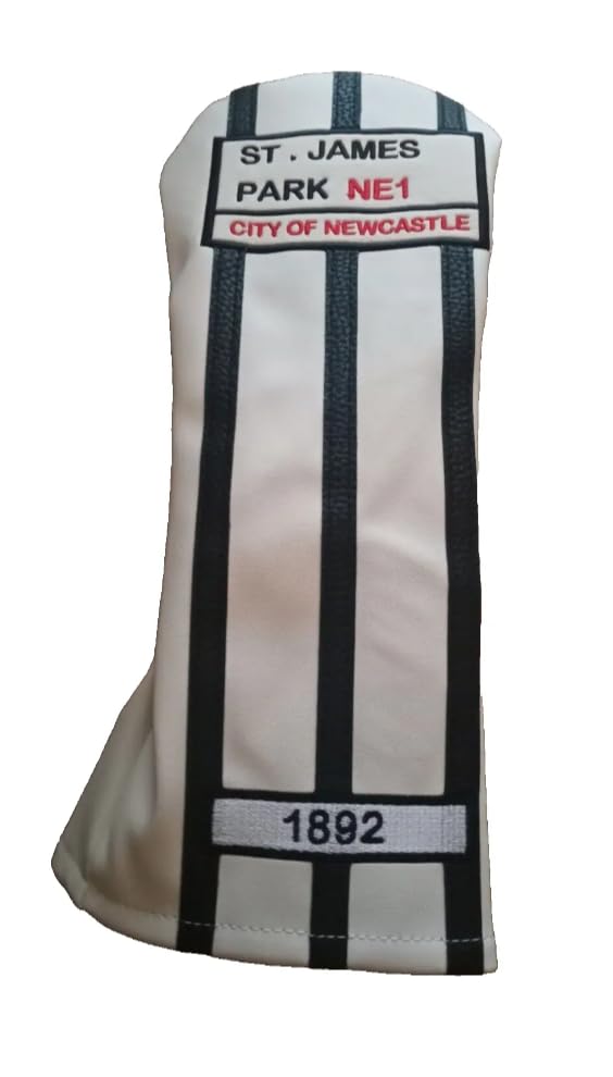 Newcastle St James' Park Golf Driver Headcover, Black / White, 36cm x 14cm x 10cm - Image 2