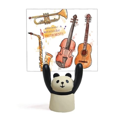 Support pour mémo panda guitare pour décorer un studio de musique