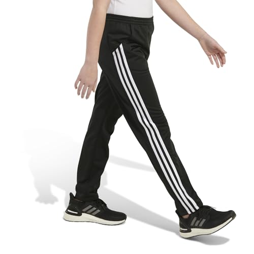 Adidas Girls' Big Warm Up Tricot Pants, Black, X-Large - image 3