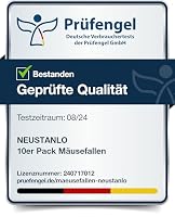 Neustanlo | 5er Pack Mäusefallen aus Holz | Schlagfalle, Schnappfalle | Hohe Schlagkraft | Leicht zu verwenden | Made in Germany – Ansicht 3