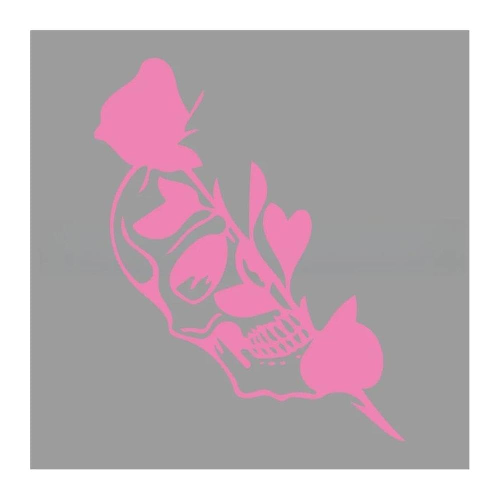 Car Decals Half Skull Rose Stickers Y for Car Trucks Motorcycles Laptops