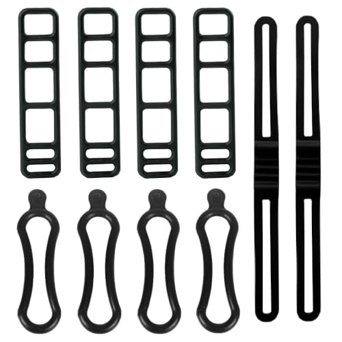 Lowats Bande en Silicone Vélo 10 Pièces Sangles Montage Vélo Bicyclette Caoutchouc Elastique Attache Caoutchouc Velo Bandage Sangle Vélo Sangle de Silicone...