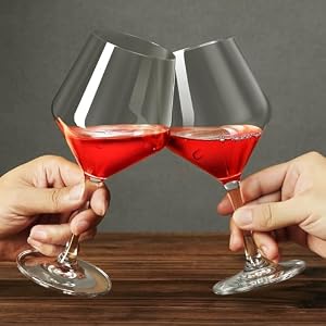 Wine Glasses Set of 2, 16OZ Wine Glasses, Hand-Blown Crystal Glass, Red Wine Glasses, Long Stem Glass for Red and White Wine Glasses, Christmas Gifts, Gifts for Women and Men, Wedding Wine Glasses Set of 2 16OZ Wine Glasses Hand Blown Crystal Glass Red Wine Glasses Long Stem Glass for Red and White Wine Glasses Christmas Gifts Gifts for Women and Men Wedding