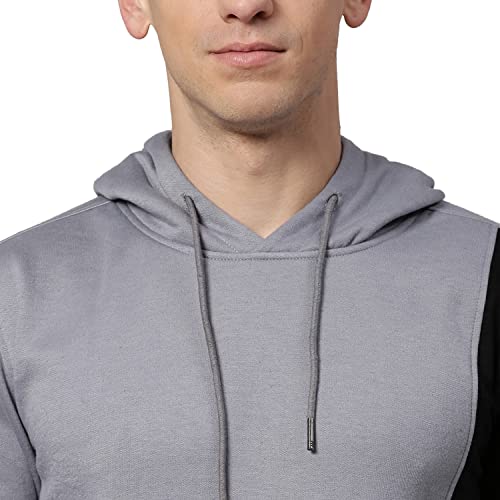 Image of HIGH Star Men's Fleece Colorblock Hooded Sweatshirt
