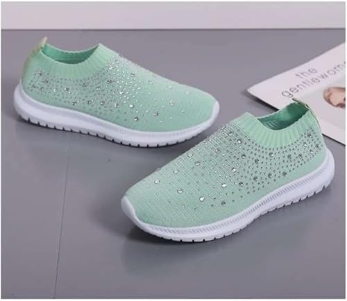 Orthopedic Shoes for Women Rhinestones Mesh Closed Toe Wide Width Breathable Non Slip Walking Shoe Comfortable Sneakers3