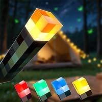 FOGAR LED Fackel Lampe - 11 Zoll LED Nachtlicht, USB wiederaufladbar für Nachttischlampe, LED Fackel Wall für Kostüm Cosplay, Wohnzimmer Gaming Room Study Room (Vierfarb)