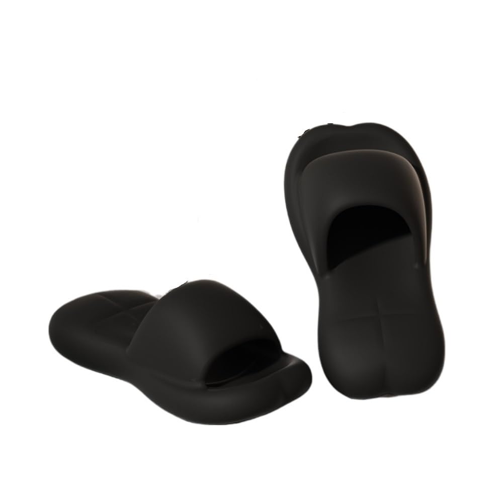 Sandały, Eva Sandal Slippers Female Summer, Indoor Home Bathroom Sandals Outside Wear Buty prysznicowe(Black,36 EU)