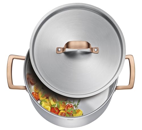 Casserole multicouche anti-adhérence naturelle or rose 2,7 l avec couvercle - 4