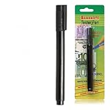 Penna rilevatore banconote contraffatte per verifica valuta, rileva banconote false in dollari con segno trasparente o giallo su banconote autentiche, reazione marrone/nero sulla contraffazione