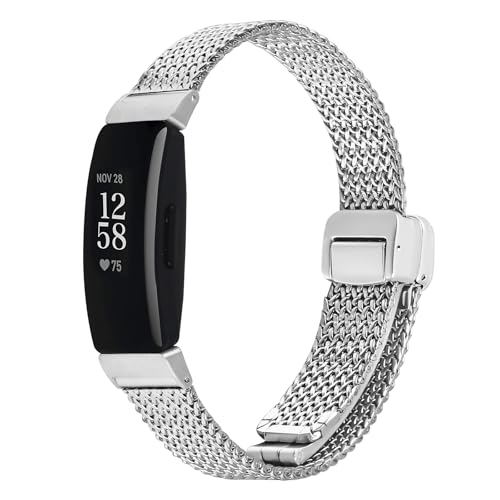 Fitbit inspire 2�Ή����^���o���h�A���߉\�ŃG���K���g�ȃX�����J�W���A���X�^�C���o���h�AFitbit Inspire�o���h�A���f�B�[�X�A�����Y�p(�V���o�[�A�����T�C�Y)