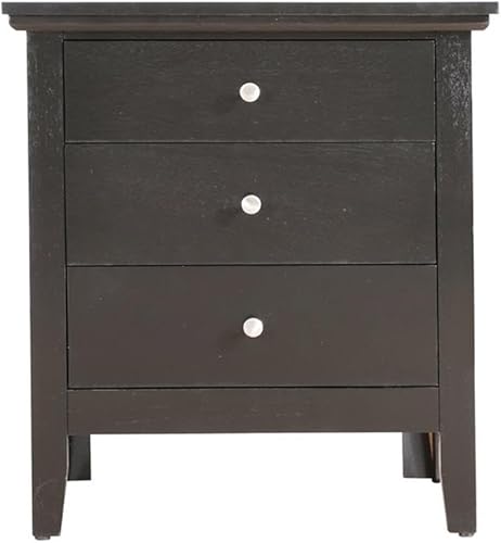 Miniatura 3 de Glory Furniture Mesita de noche Hammond con 3 cajones en color negro