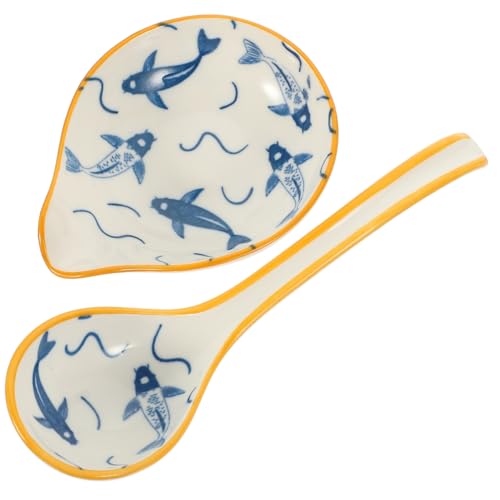 Cabilock Portacucharas Cuchara Sopera Decorativa Kit De Soporte Para Cucharón y Cuchara Soporte Delicado Plato De Cocina Utensilios De Hogar