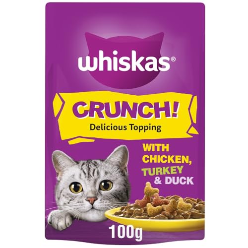 Whiskas Crunch Cat Treats 100 g- Delicious Crunchy Snacks for Cats (Pack of 6) - Image 3