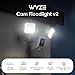 WYZE Floodlight Camera v2, Security Camera Outdoor, 2K HD with Color Night Vision, 2800-Lumen LEDs, 160° Wide View, 105dB Siren, Works with Alexa & Google Assistant, Wired, Free Expert Support