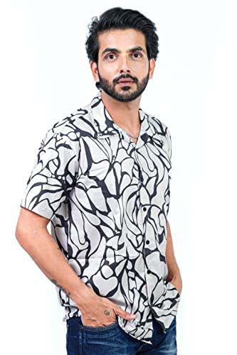 Image of HARPITA Men's Poly Cotton Digital Printed Stitched Half Sleeve Shirt