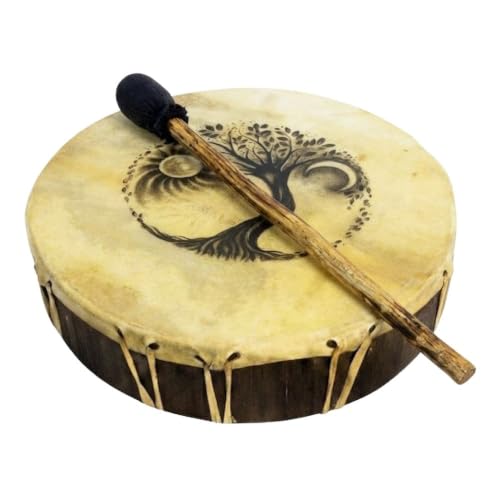 Kheops International Ceremonial Drum - Tree of Life, 12' Diameter, Includes Beater, Handmade...