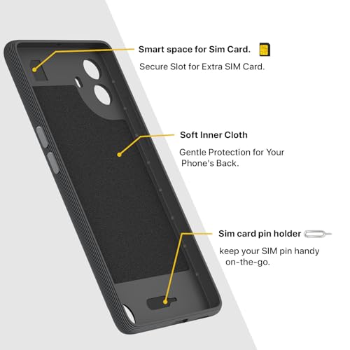 Image of Pikkme Back Cover for CMF by Nothing Phone 1 5G Camera Protection 3D Hexa Cube Design Silicone Protective Bumper Case (Grey)