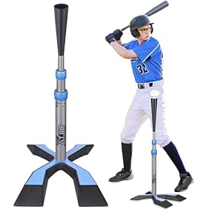 XTJHP Baseball Tee for Hitting, Batting Tee with 5.8 LB Base, Softball Tee Height Adjustment, Hitting Tee for Baseball Training Accessories (Blue, 24" - 45") product image