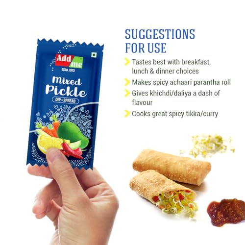 Add me Mixed Pickle Sachet 48, Mix achar Pickles 12g each chotu catering pack 576grams