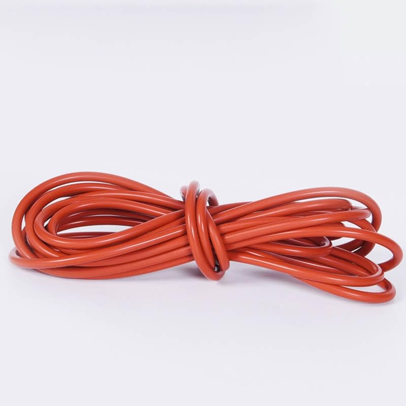 Rubber Solid Seal Strip, 1Meter/pc Red Solid Silicone Seal Strips Rubber Gasket O Ring Cord High Temperature Waterproof Round Rod Dia 1mm/1.5/2/2.5/3/3.5/4/4.5~20mm(20mm)