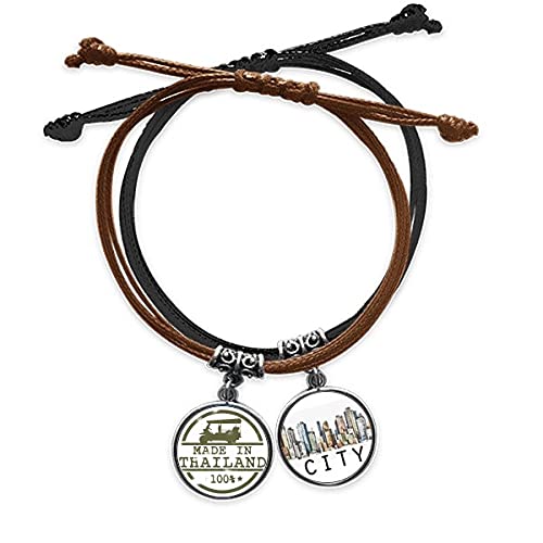 Bracelet cordon Tracteur style Thaïlande en cuir Sidi pour homme