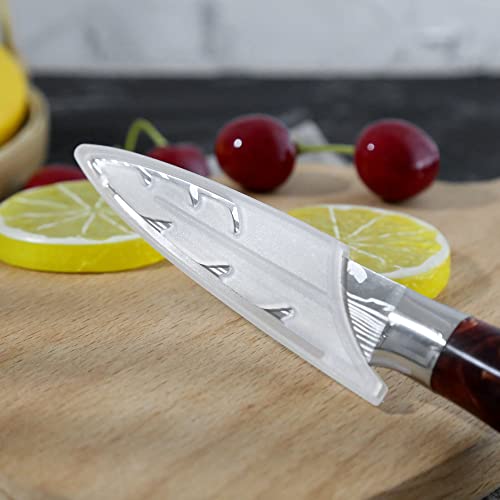 Xyj 2Pcs/Set Safety Knife Covers Sleeves Knives Edge Guard, Universal Knife Sheath, Fruit, Utility, Paring Knife Case Blade Guards Protector White Kitchen Knife Cover Sleeve #TOP5