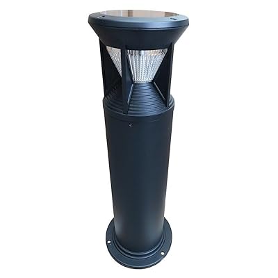 KastLite Solar LED Bollard Light - 2W, 4000K Neutral White Light, 266 Lumens, All-in-One Design, 23 Hours Illumination, Replaceable LiFePO4 Battery, Ideal for Pathways and Outdoor Spaces