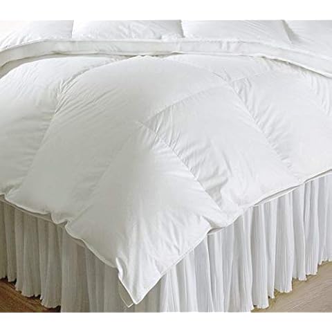 DownTown Company Sweet Dream Hungarian Down Comforter, 650+ Fill Power, White Goose Down Fill, 330TC Cover (King 108 X 94) Cover