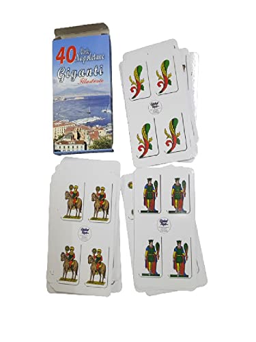 1 Blumenstrauß NAPOLETANE GIGANTI 18,5 x 10 cm Napoli Besen Briscola Wissenschaftliche Tressette + 1 Amulett