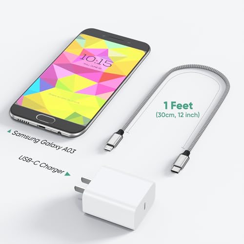 DteeDck USB C to Micro USB Cable 1ft, 16W Charging & 480Mbps Data Transfer USBC Type C to MicroUSB Cord Braided Male to Male USB-C 2.0 30.5cm for Old Android Phone Kindle PS4 Xbox One and More by DteeDck - Image 7
