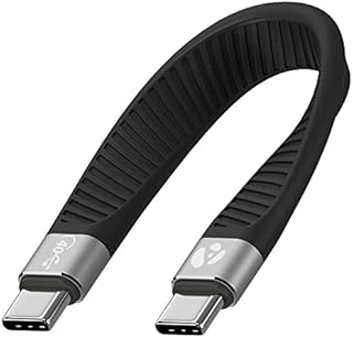 AFTERPLUG A Ultra Short USB4 Cable - 5 inch, Support Thunderbolt 3/4 up to 40Gbps Data, 100W Power Delivery and 8K Video for Portable SSD, MacBook Pro Air, iPad Pro, Power Bank
