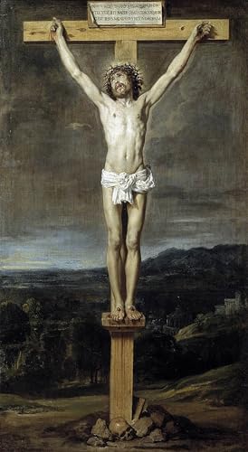 Impression tableaux portrait Christ en croix de Diego Velazquez peinture sur toile