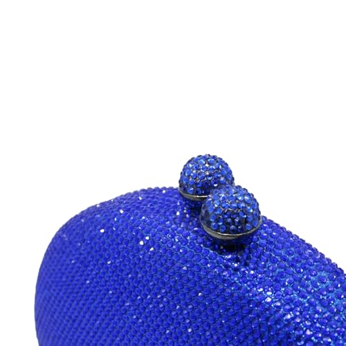 Image of UMREN Women Sparkly Rhinestone Evening Bag Crystal Clutch Purses Glitter Shell Shaped Handbag Wedding Prom Shoulder Bag