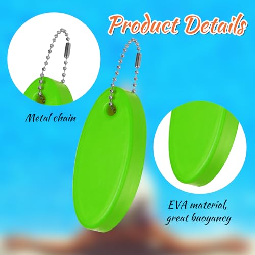 Image of Apausvcm 3 Pcs Foam Floating Keychain, Floating Boat Keychain Waterproof Surfboard Key Ring for Kayak Sailing Swiming