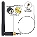 BOOBRIE WiFi Antenna 3dBi 2.4/5/5.8 GHz RP-SMA Male WiFi Aerial and 25cm U.FL MHF4 to RP-SMA Female Pigtail 0.81mm for Wireless Mini-PCI Express PCIE Network Card Adapter