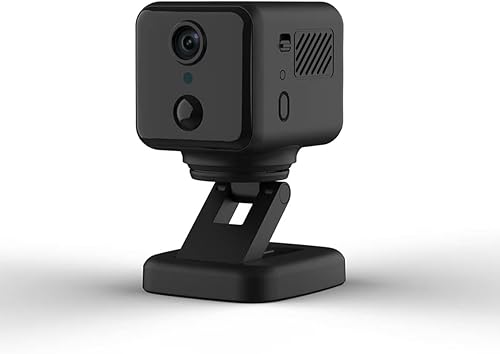 Mini WiFi Camera 2K HD Tiny Cam 360 Degree Rotate Wireless Nanny Cam with Night Vision Motion Detection Alerts Long Battery Life Camera for Indoor and Outdoor