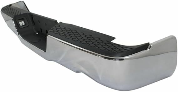 Complete Rear Step Bumper Assembly Fits Ships Today (Chrome, Steel) CH1103118,68049740AB-PFM ensures Quality and Performance Bumper Cut-Outs Without Park Assist Sensor