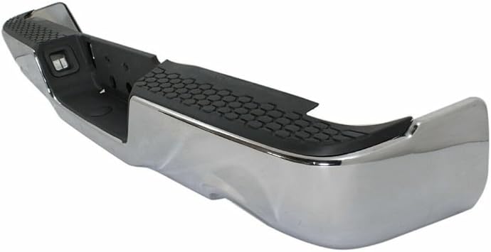 Complete Rear Step Bumper Assembly Fits Ships Today (Chrome, Steel) CH1103118,68049740AB-PFM ensures Quality and Performance Bumper Cut-Outs Without Park Assist Sensor